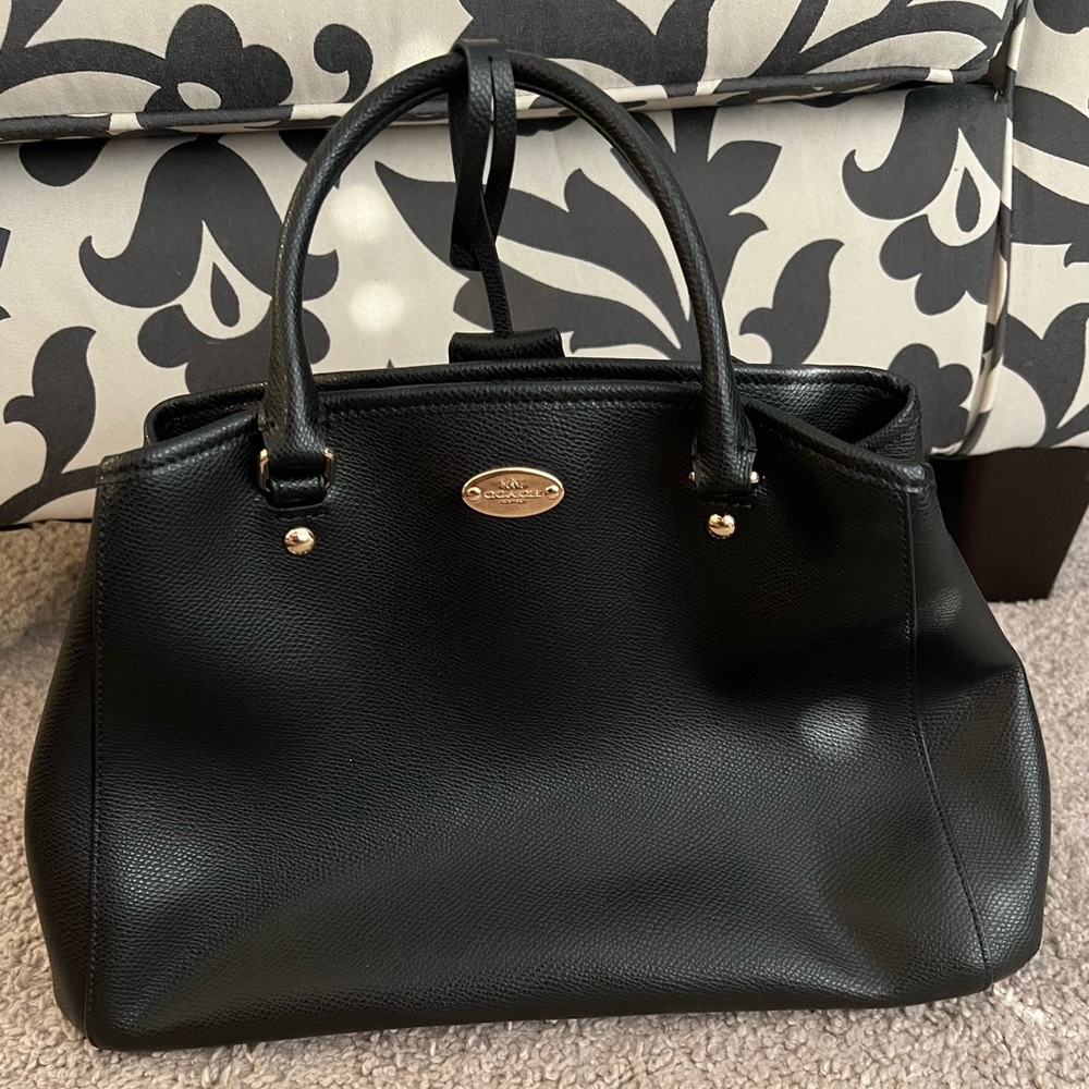 Black Coach Leather Purse
